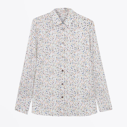 - 'Painted Ditsy' Shirt - White/Multi