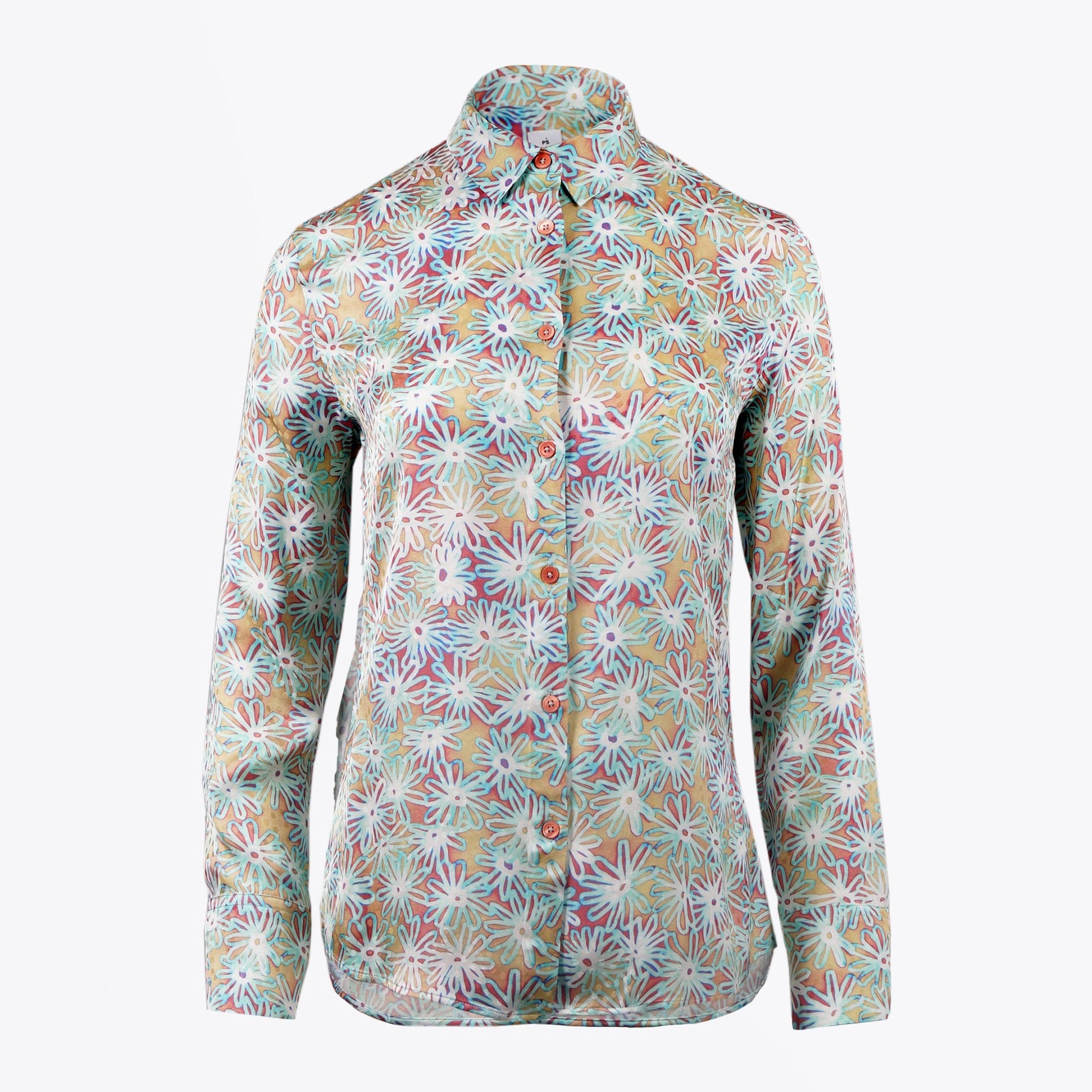 Paul Floral Print Shirt - Green/Multi