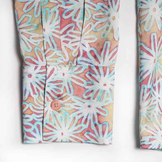 Floral Print Shirt - Green/Multi