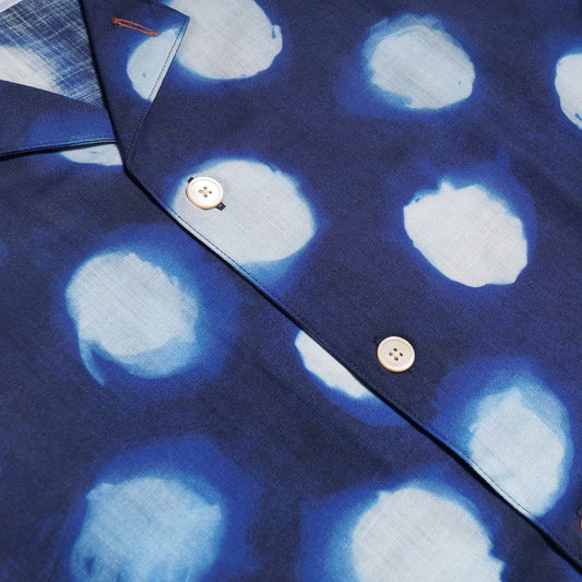 - 'Tagiatelle Spot' Print Organic-Cotton Shirt - Blue