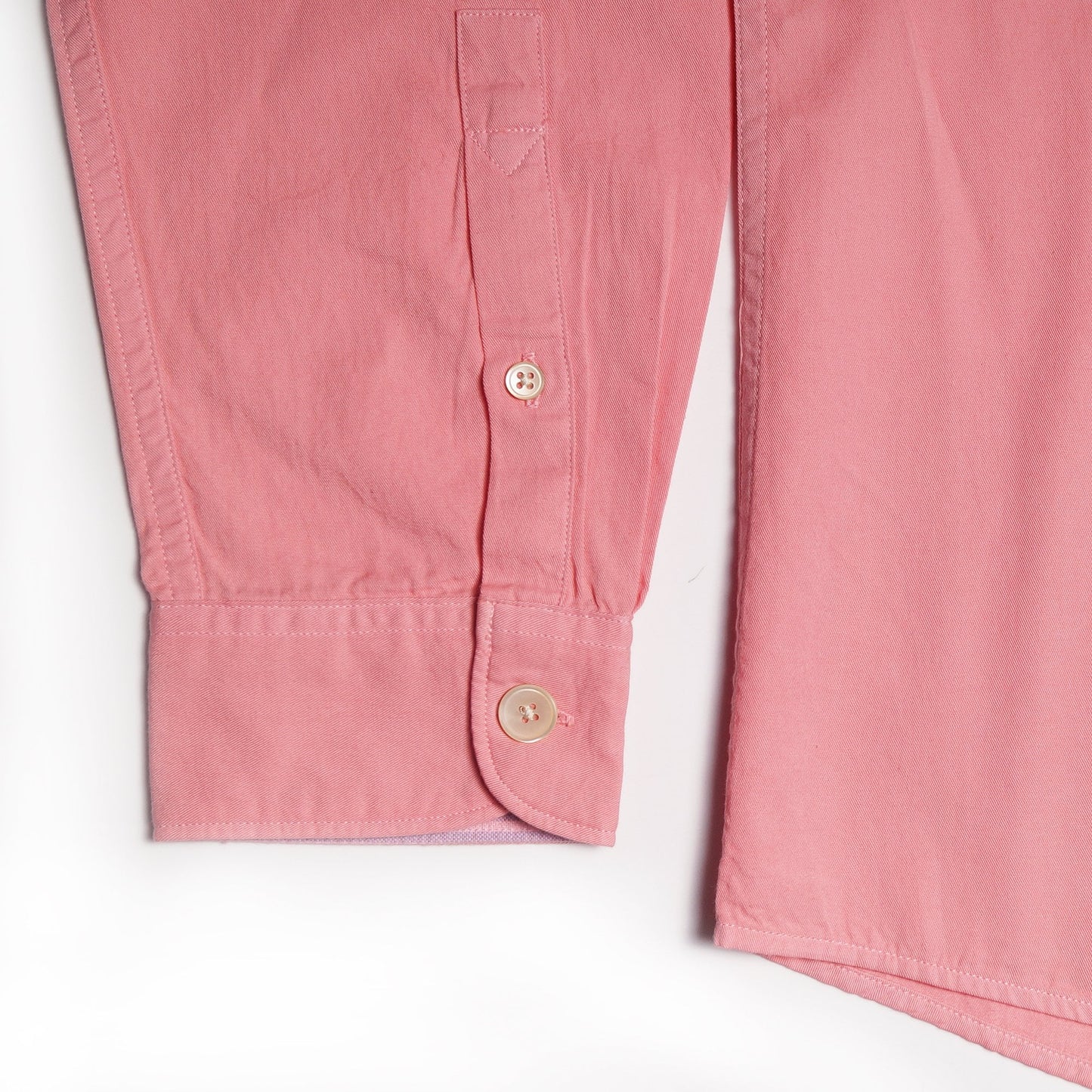 - Cotton Button-Down Shirt - Pink