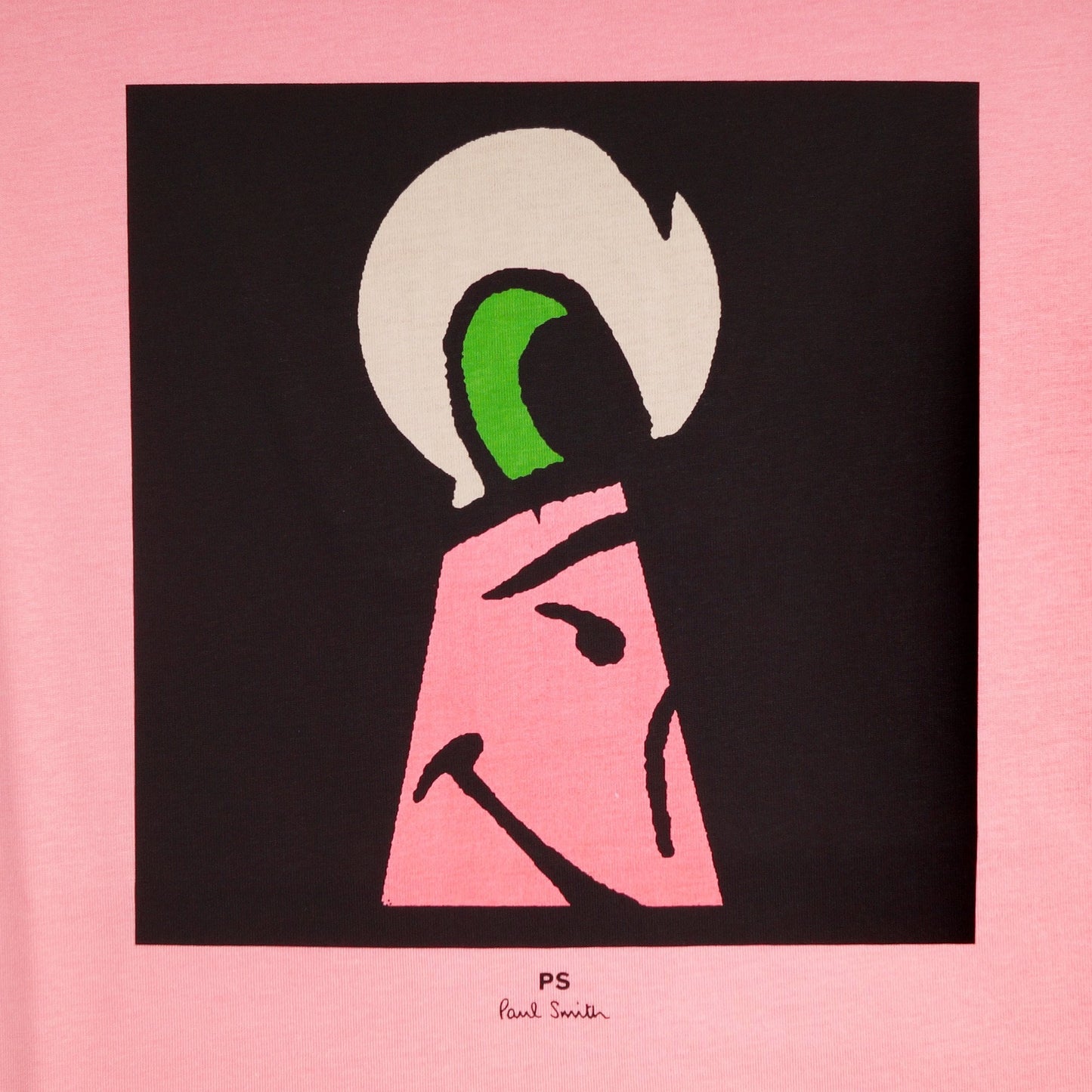 - 'Keyhole' Print Organic Cotton T-Shirt - Pink