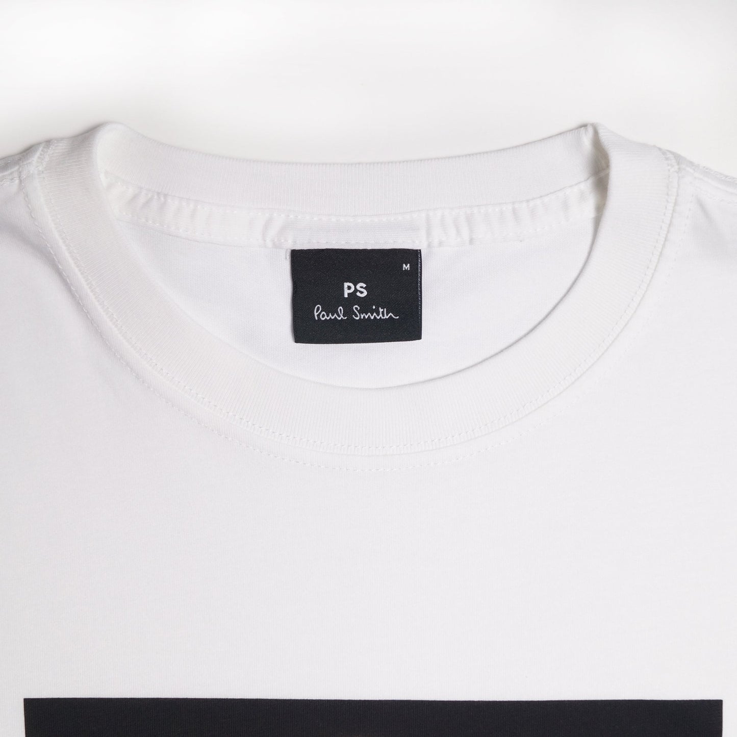 - 'Keyhole' Print Organic Cotton T-Shirt - White