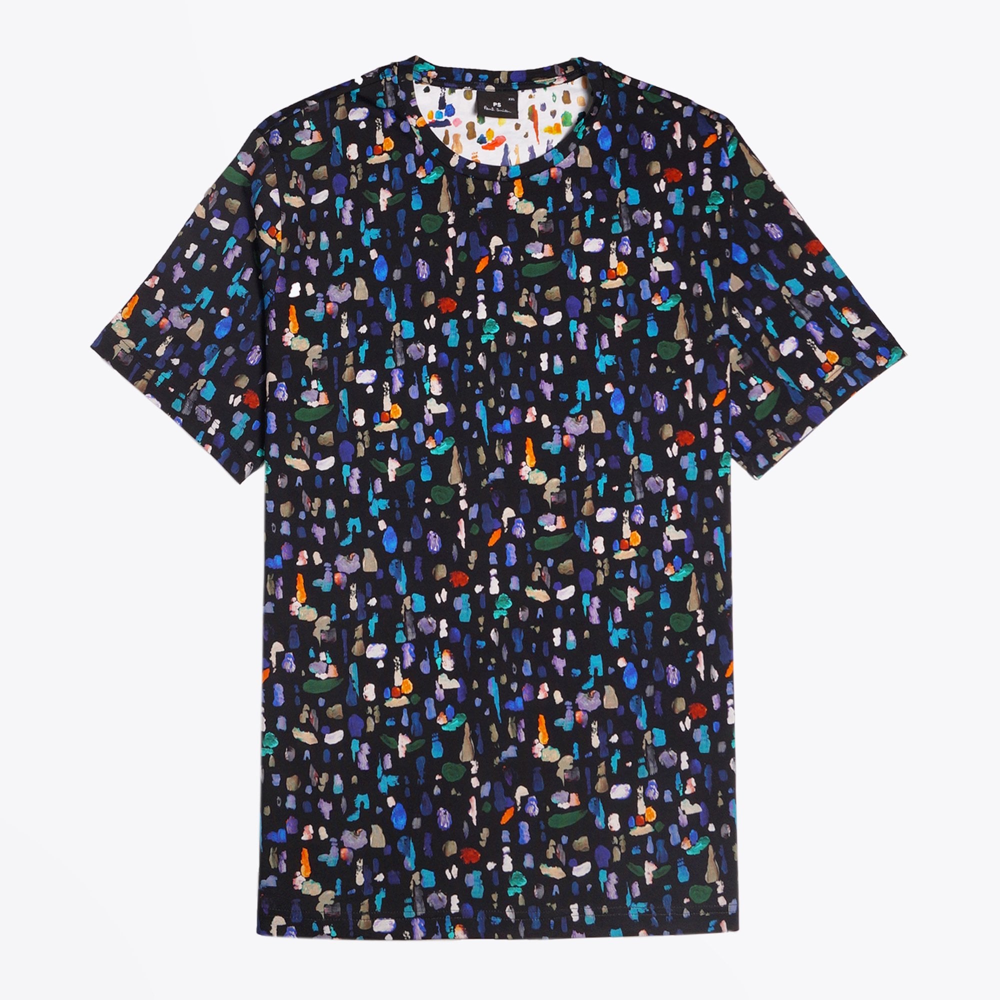 Paul Smith - - Paint Splat Print T-Shirt - Black/Multi – MR & MRS ...
