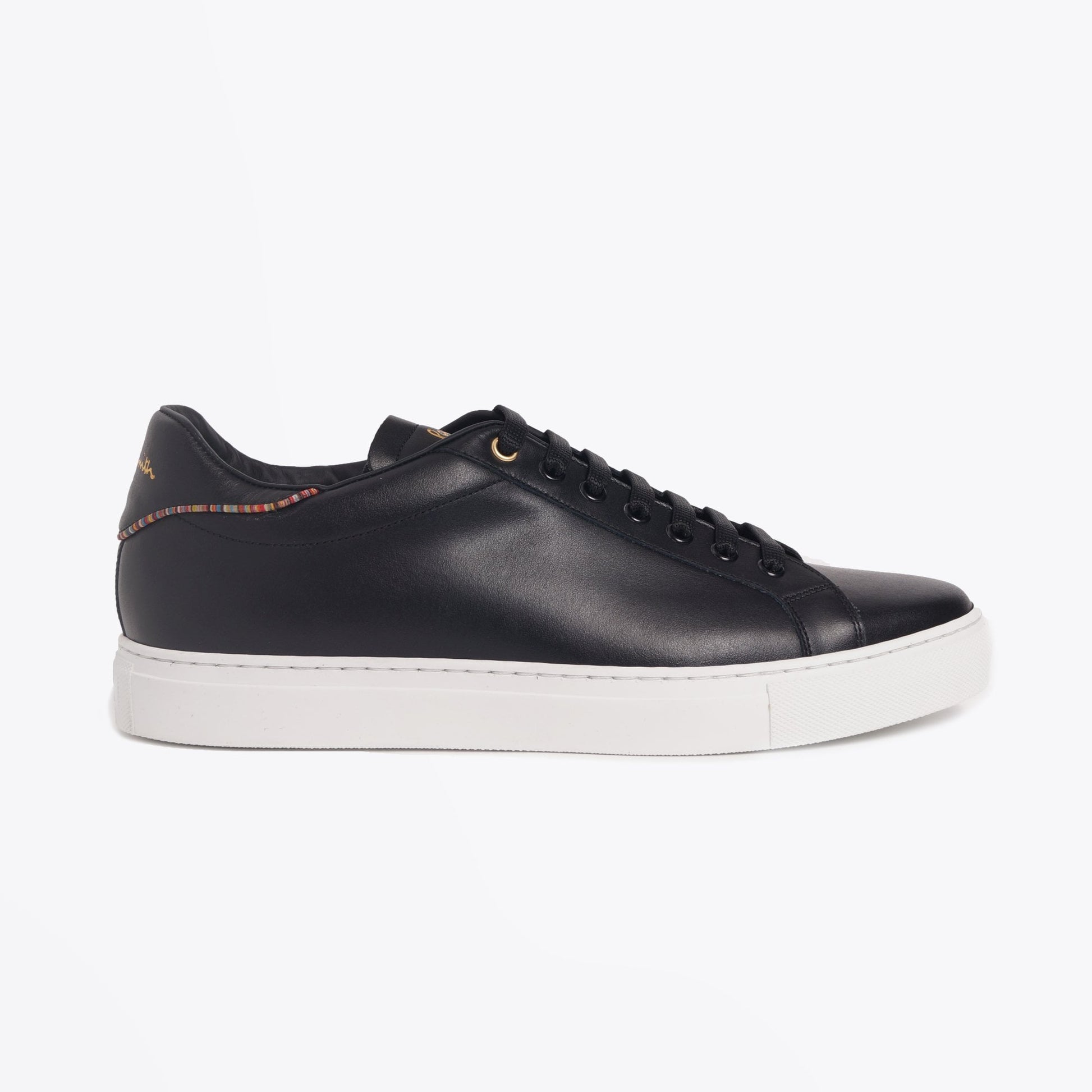 Paul - Leather 'Beck' Trainers - Black