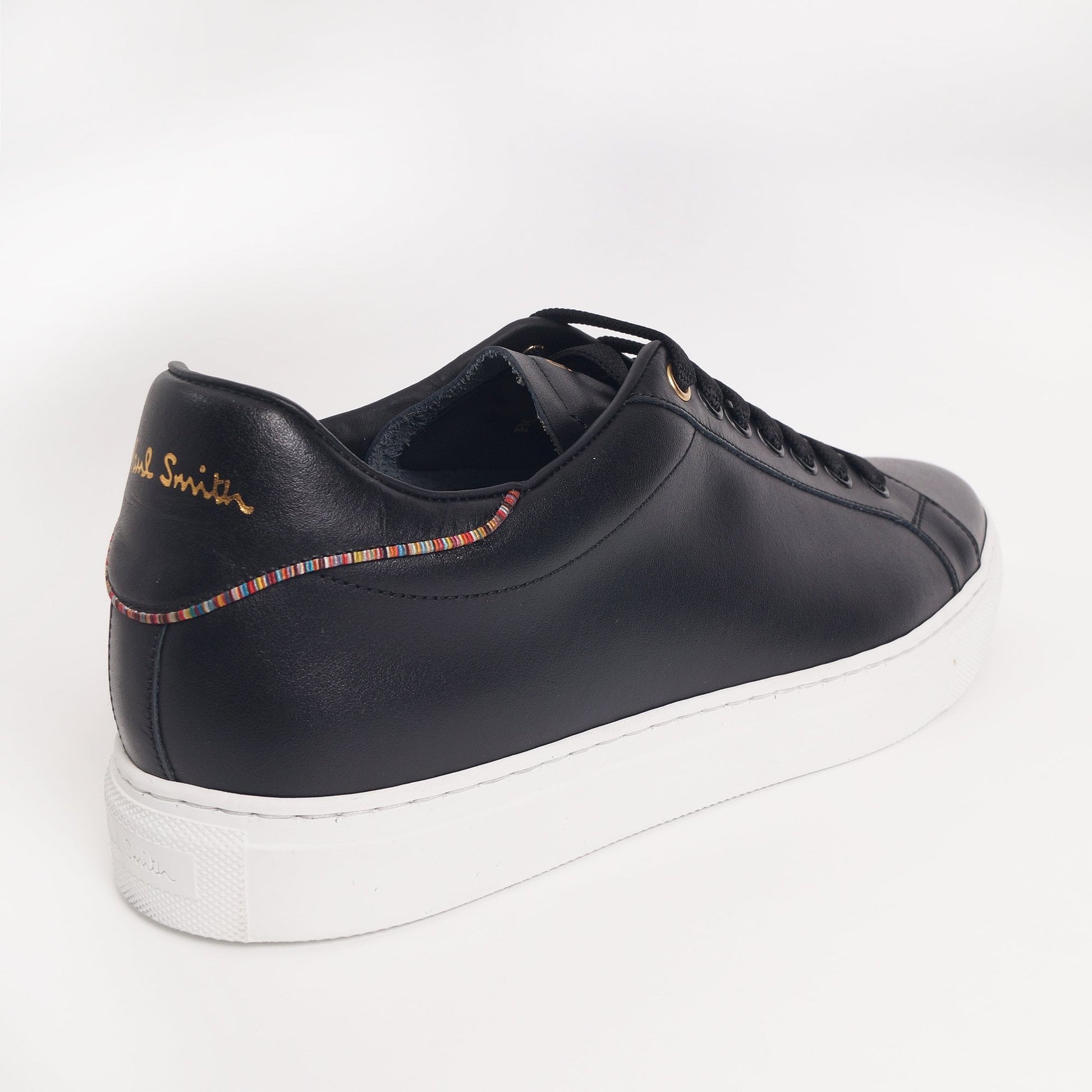 Paul - Leather 'Beck' Trainers - Black