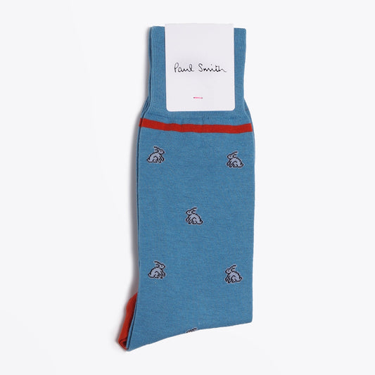 - Rabbit Logo Socks - Blue