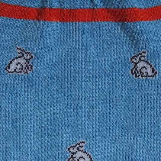 - Rabbit Logo Socks - Blue