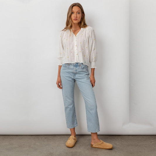 Mariah - Mini Buds Shirt - White