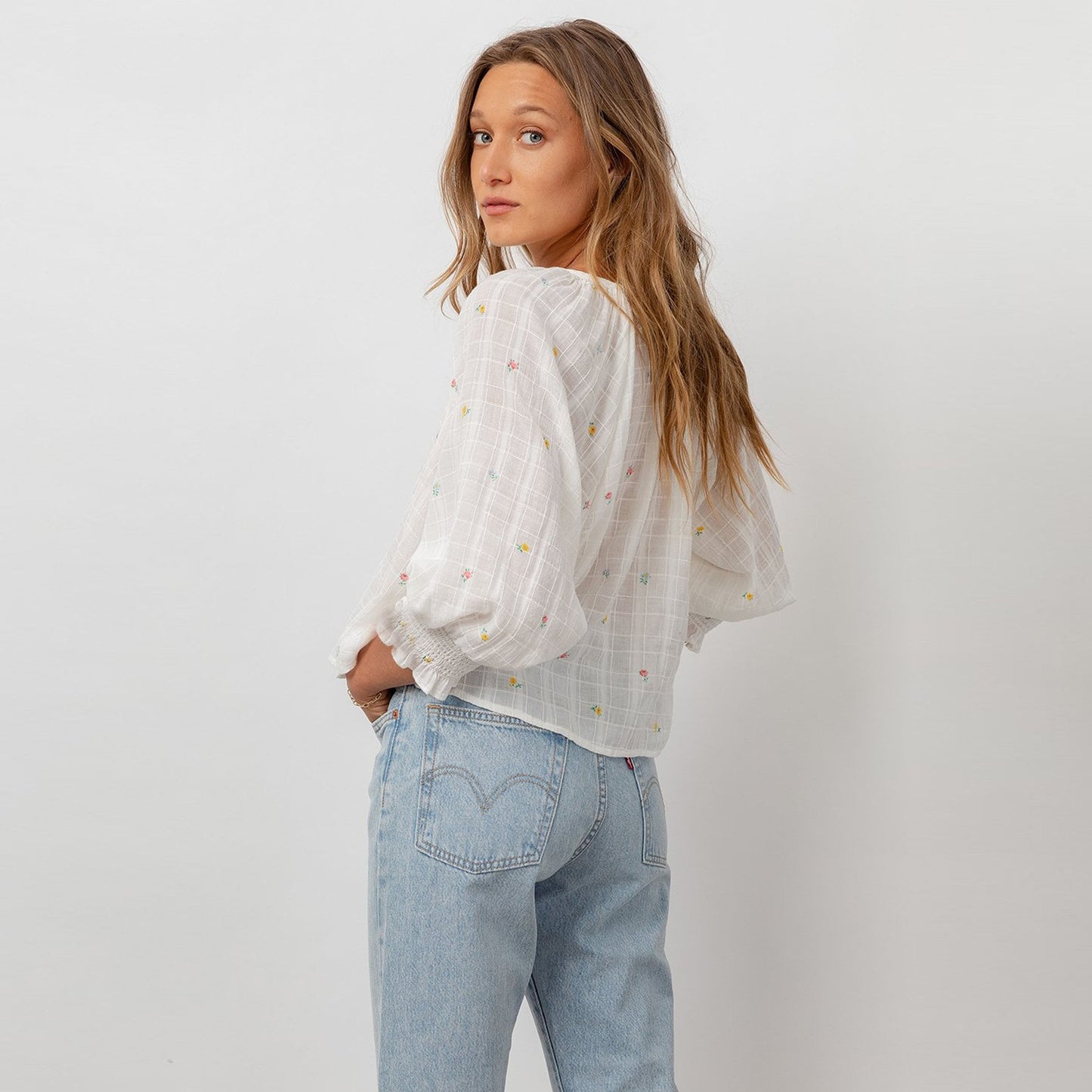 Mariah - Mini Buds Shirt - White