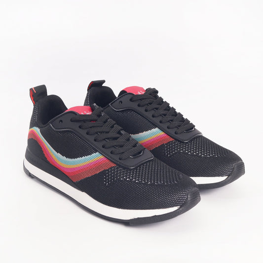 - 'Swirl' 'Rappid' Knit Trainers - Black