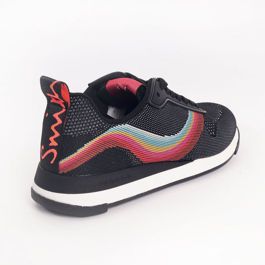 - 'Swirl' 'Rappid' Knit Trainers - Black