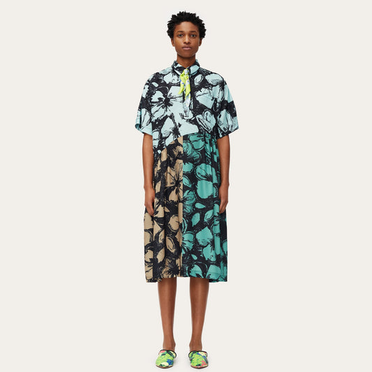 Hunter - All-Over Floral Print Dress - Green/Multi