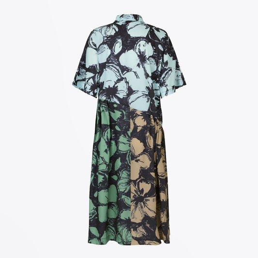 Hunter - All-Over Floral Print Dress - Green/Multi