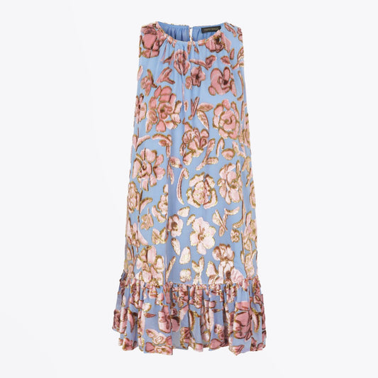 Kenna - Floral Chiffon Dress - Pink