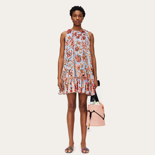 Kenna - Floral Chiffon Dress - Pink