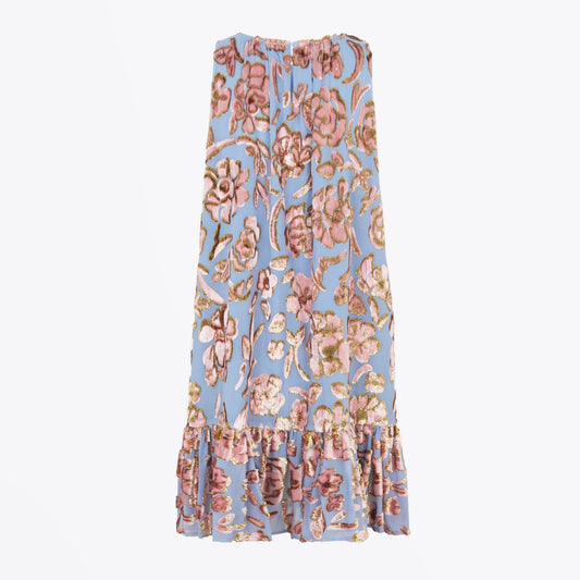 Kenna - Floral Chiffon Dress - Pink