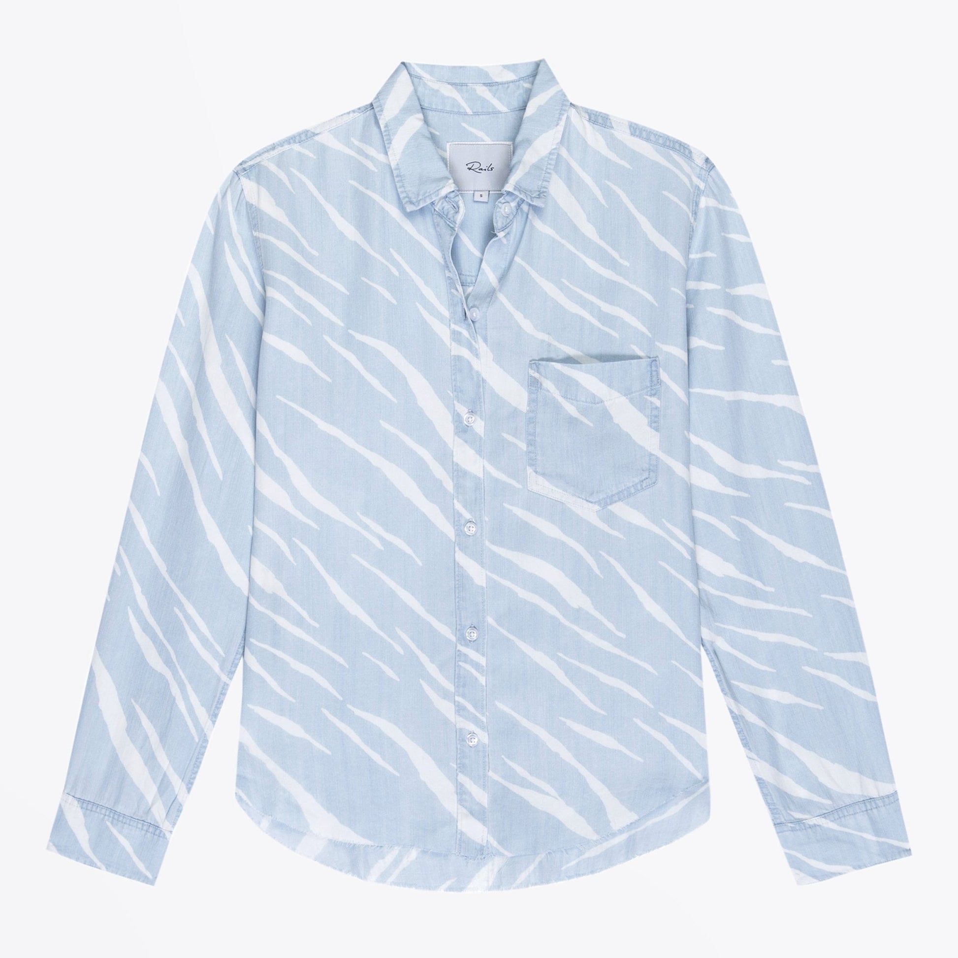Rails Ingrid - Zebra Stripe Shirt - Blue