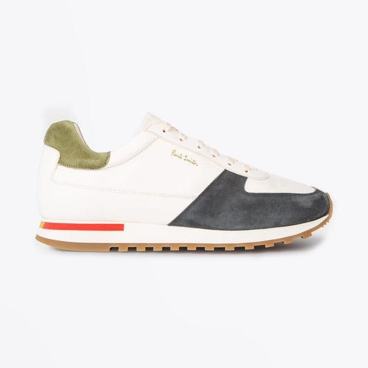 - Colour-Block Eco Leather 'Velo' Sneakers - Multi