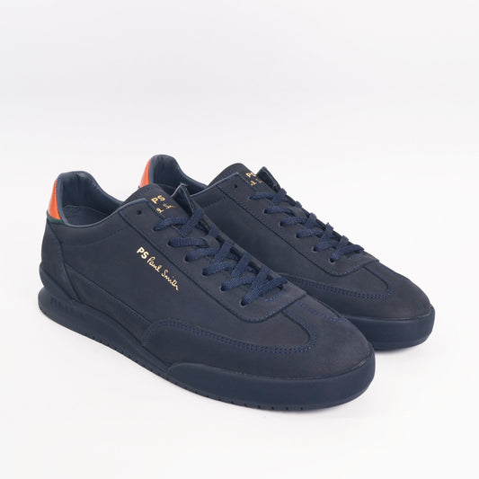 - Nubuck Leather 'Dover' Trainers - Navy