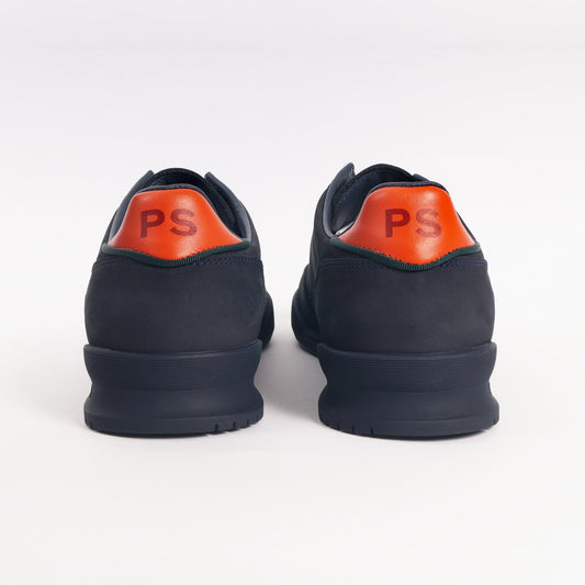- Nubuck Leather 'Dover' Trainers - Navy