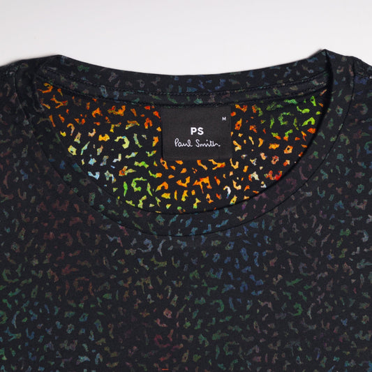 - Cotton Print T-Shirt - Navy/Green