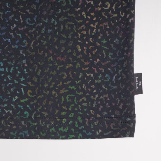 - Cotton Print T-Shirt - Navy/Green