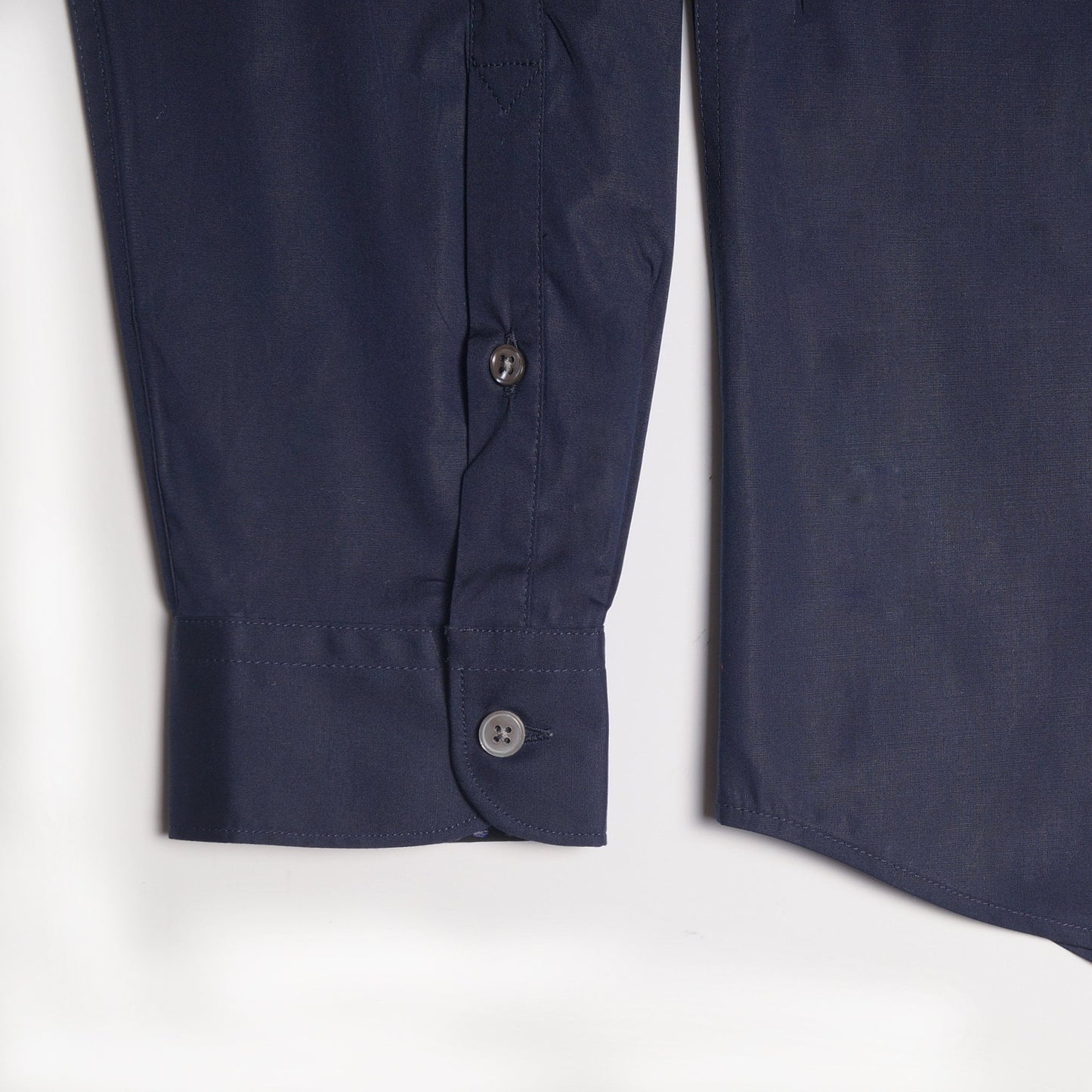 - Tailored Patch Pocket Shirt - Navy Blue