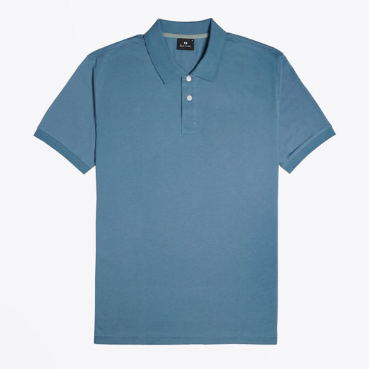 - Organic Cotton Polo Shirt - Blue
