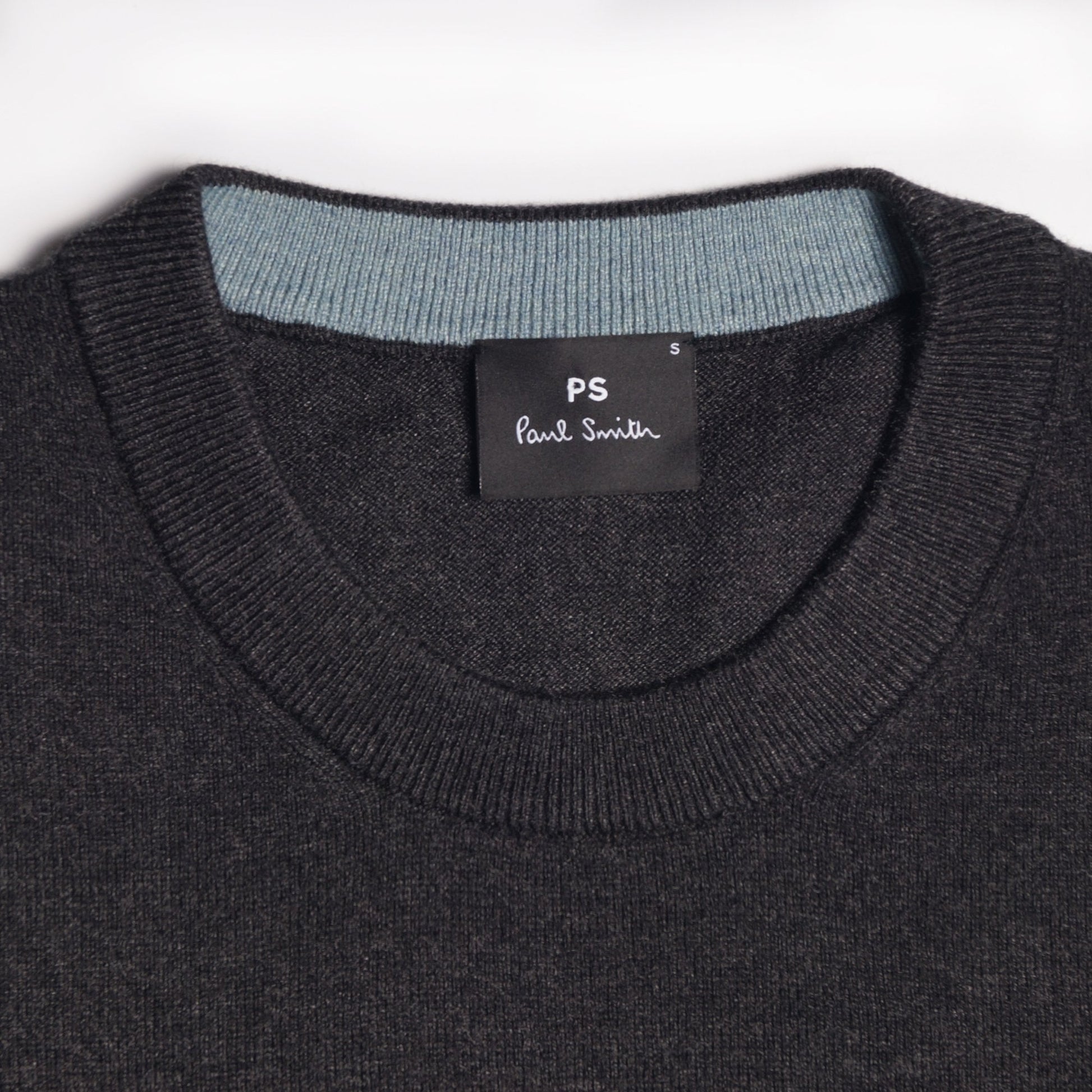 Paul Zebra Crew-Neck Pullover - Charcoal Grey