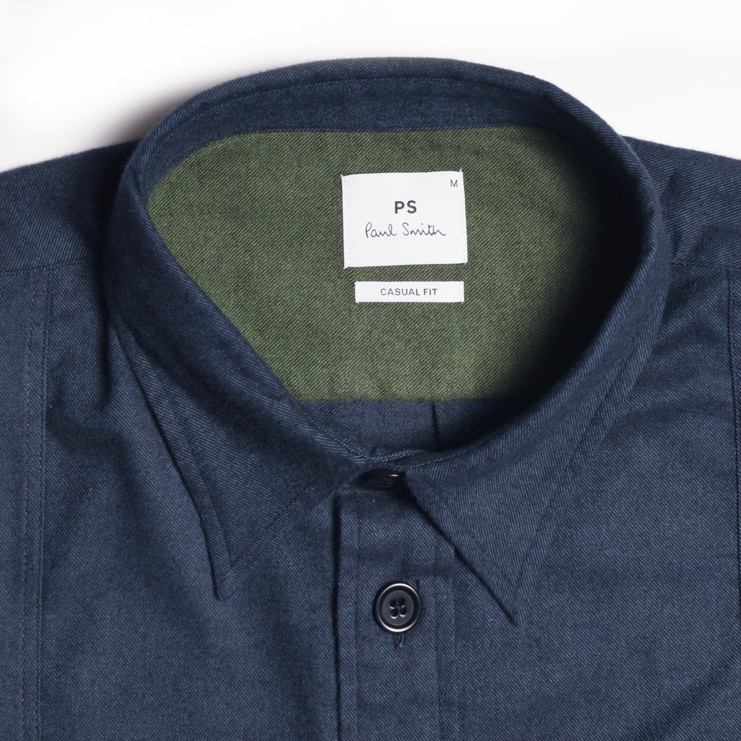- Casual-Fit Cotton Shirt - Navy