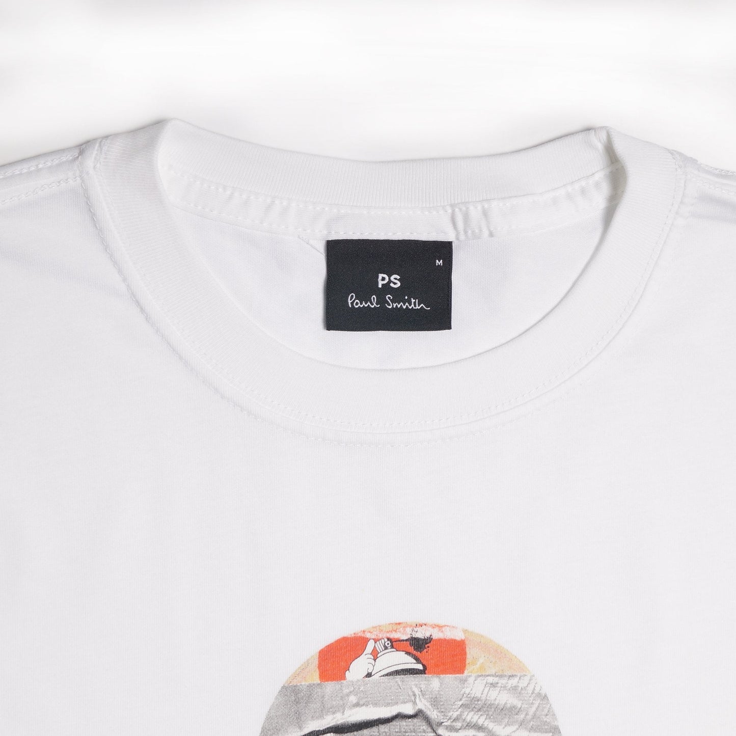 - Slim-Fit 'Skateboard' Print T-Shirt - White