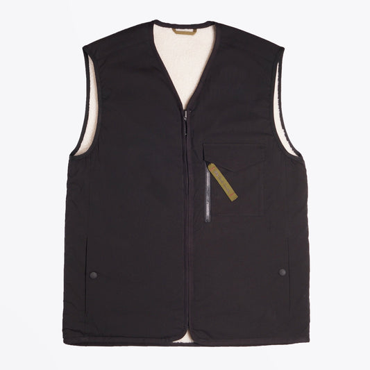- Reversible Zip-Up Gilet - Black