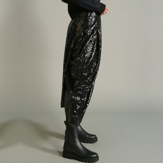 Maquette - Long Sequin Skirt - Black