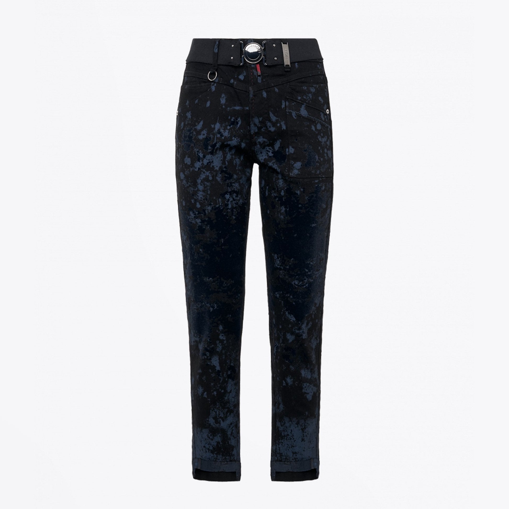 HIGH Kick Off - Camouflage Printed Pant - Navy