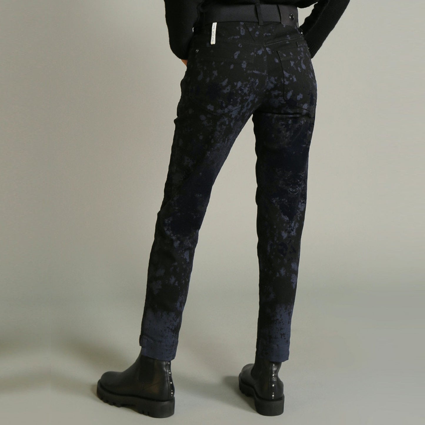 Kick Off - Camouflage Printed Pant - Navy