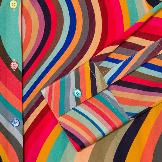 - 'Swirl' Print Silk Shirt - Multi