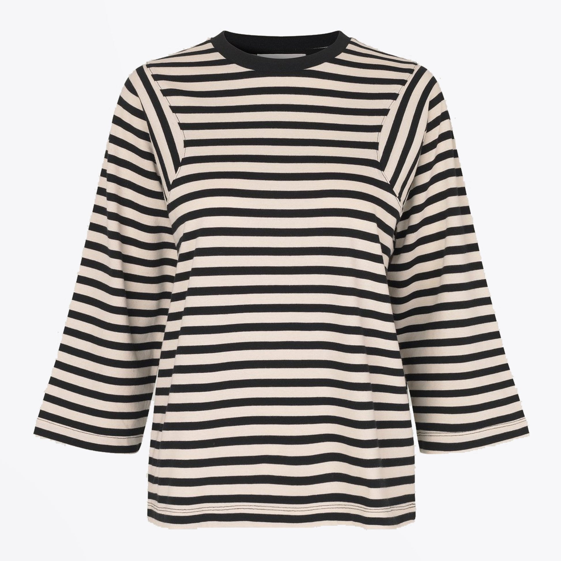 JUST Never - Striped Tee - Black