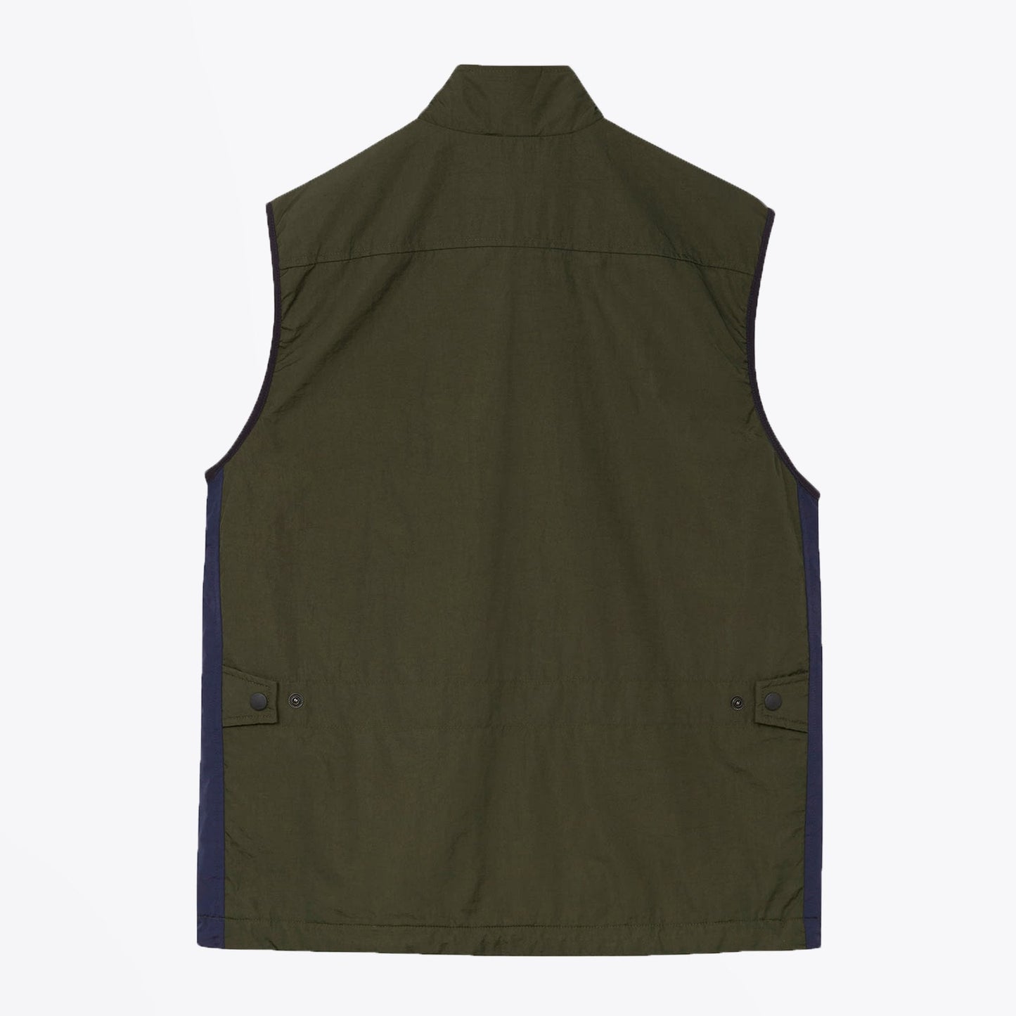 - Zip-Up Nylon Gilet - Green