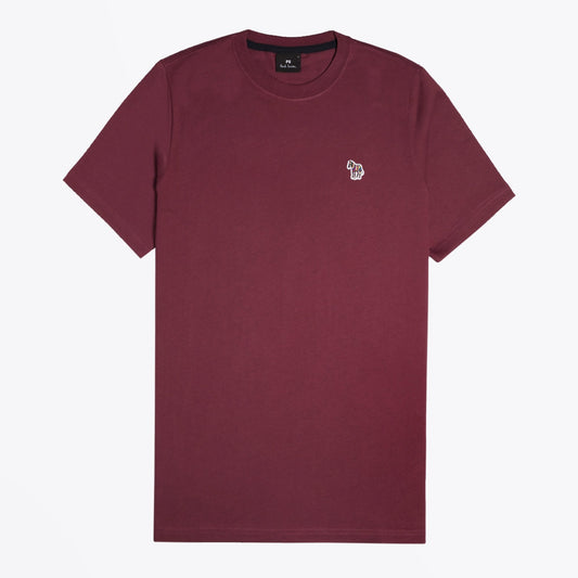 - Organic-Cotton Zebra Logo T-Shirt - Purple