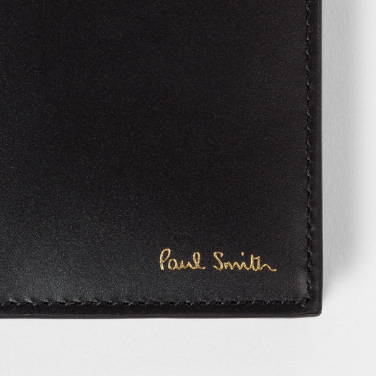 Leather 'Naked Lady' Credit Card Wallet - Black