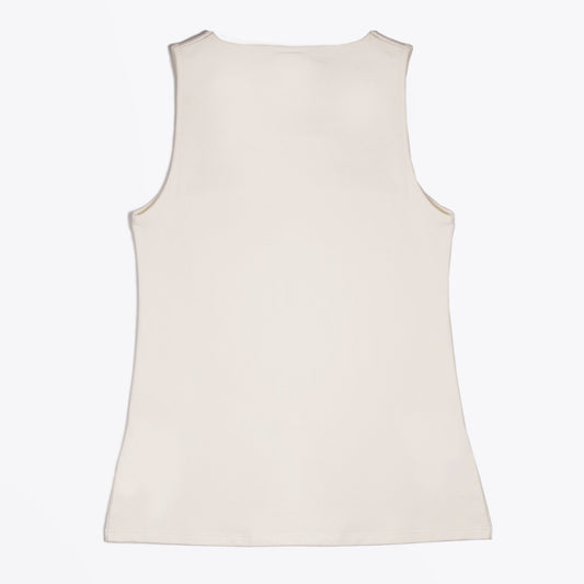 - V-Neck Vest Top - Cream