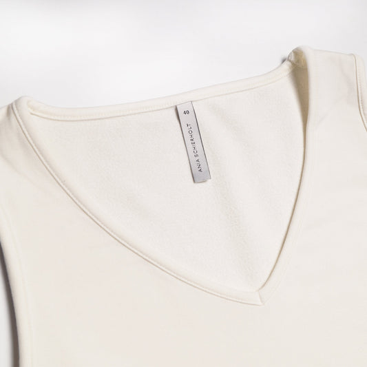 - V-Neck Vest Top - Cream