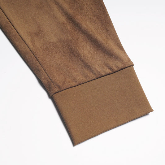 - Suedette Trouser - Brown