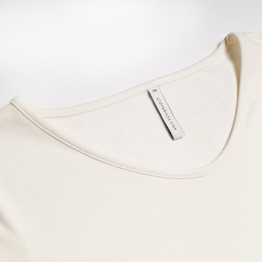 - Cotton-Modal Blend Pullover - Cream