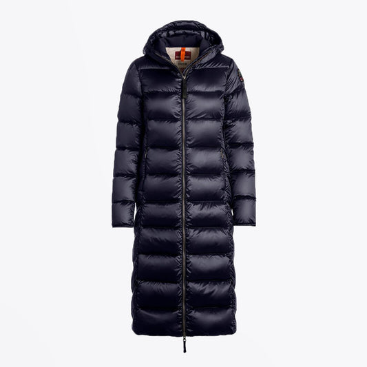 Leah - Long Puffer Jacket - Navy