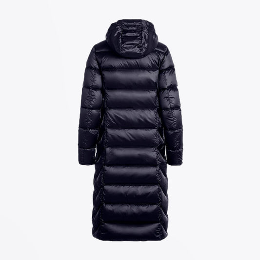 Leah - Long Puffer Jacket - Navy