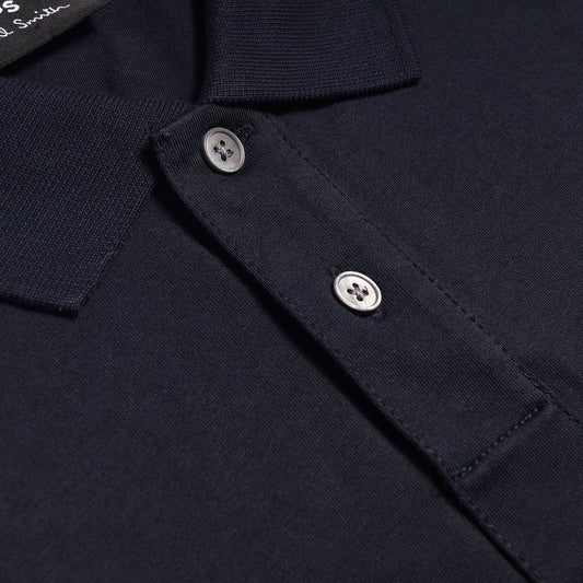 - Organic Cotton Polo Shirt - Dark Navy