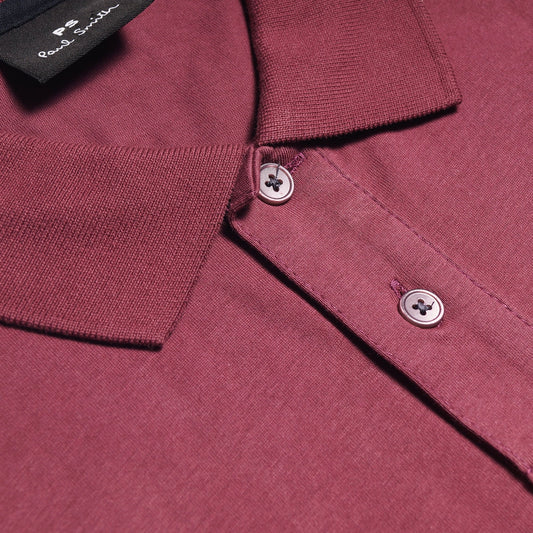 - Organic Cotton Polo Shirt - Grape