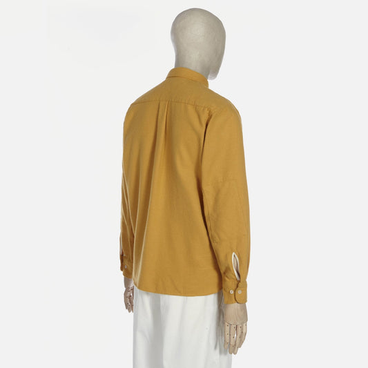 - Brushed Organic Cotton Shirt - Mustard